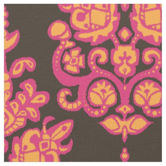 Akuti-Damask-Ikat Stoff (Nahaufnahme)