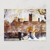 Akwarelka Wasserfarbe Feiertagspostkarte (Vorderseite)