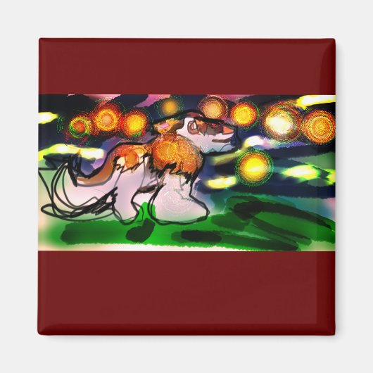 Akzent Akzent Kissenserv mit flexiblem Foto Magnet (Vorne)