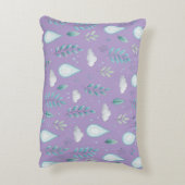 Akzent bei Lila Regen Dekokissen (Rückseite(Vertikal))