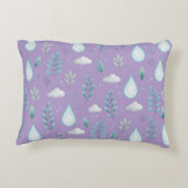 Akzent bei Lila Regen Dekokissen (Rückseite)