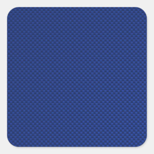 Akzent-blaue Kohlenstoff-Faser wie Quadratischer Aufkleber