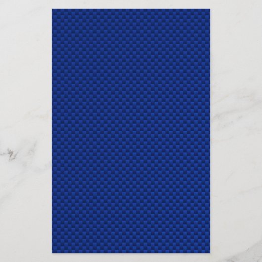 Akzent Blue Carbon Fibre wie Print Background Briefpapier (Vorderseite)