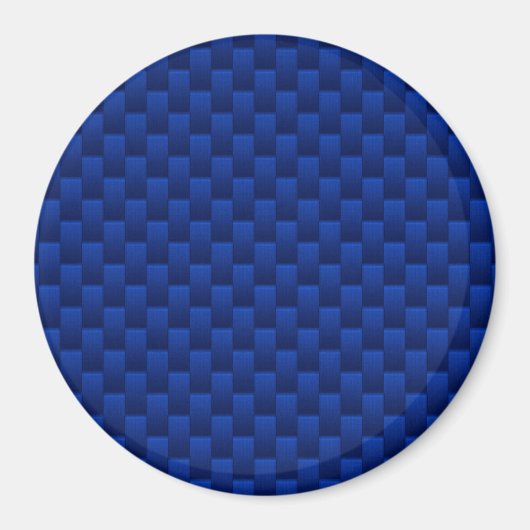 Akzent Blue Carbon Fibre wie Print Background Magnet (Vorne)