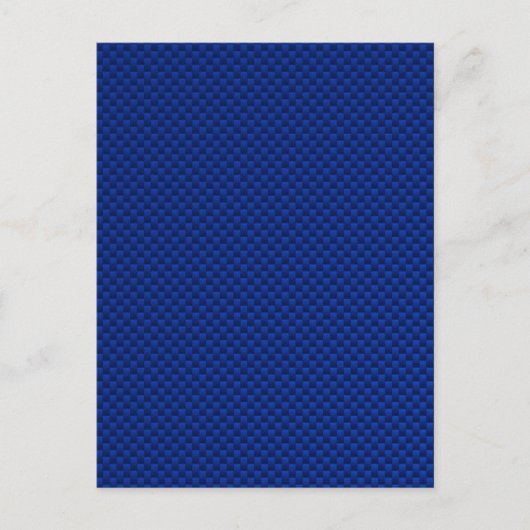 Akzent Blue Carbon Fibre wie Print Background Postkarte (Vorderseite)