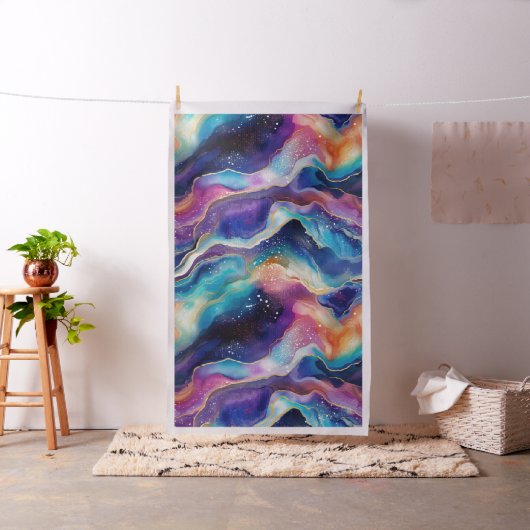 Akzent des ästhetischen Agats des Regenbogens Glit Stoff (Beispiel)