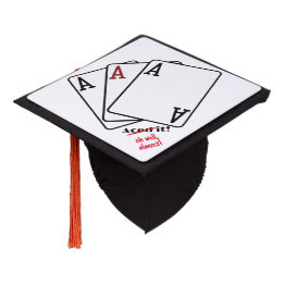 Akzent | Funny Custom Graduation Cap Topper Weiß