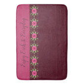 Akzent für hübsches Blumendesign Badematte (Vorderseite Vertikal)