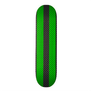 Akzent-grüne Kohlenstoff-Faser-Art, die Streifen Skateboard