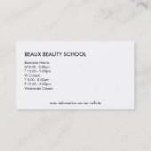 Akzent künstlerischer Stahl 4 Visitenkarte (Rückseite)