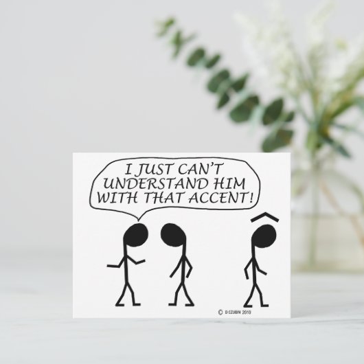 Akzent Postkarte (Stehend Vorderseite)