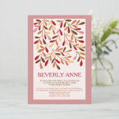 Akzent Verlasst 16 . Geburtstag Einladung (Stehend Vorderseite)