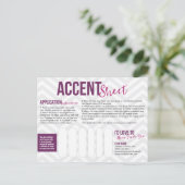 Akzente Blatt Postkarten (Stehend Vorderseite)