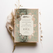 Akzente der islamischen Kunst im Jugendstil Folieneinladung