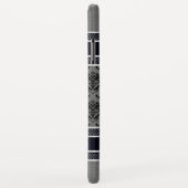 Akzente der metallischen hellgrauen schwarzen Dama Case-Mate iPhone Hülle (Hinten/Rechts)