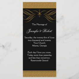 Akzente Hochzeitskalender für Schwarz und Gold Programm