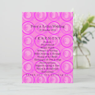 Akzente Kreise Hintergrund Blume Rosa Hochzeit Programm