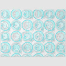 Akzente Kreise Hintergrund Blume Türkis Weiß