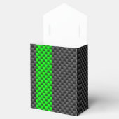 Akzentgrüne Racing Stripes im Faserverbund Geschenkschachtel (Geöffnet)