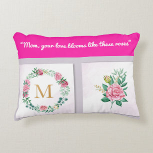 Akzentkissen-Mama Monogram Accent Pillow Dekokissen