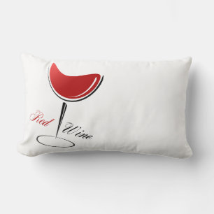 Akzentkissen-Rotwein-Wurfkissen Lendenkissen