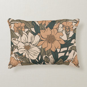 Akzentkissen Wildblumenstrauß Cottagecore D21 Dekokissen