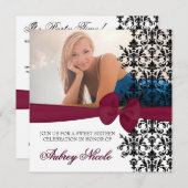 Akzentrierter Einladung von gebeutelten Damaskus [ (Vorne/Hinten)