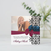 Akzentrierter Einladung von gebeutelten Damaskus [ (Stehend Vorderseite)