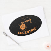 äkzentrisch ovaler aufkleber (Umschlag)