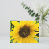 Akzentuierte Biene Postkarte (Stehend Vorderseite)