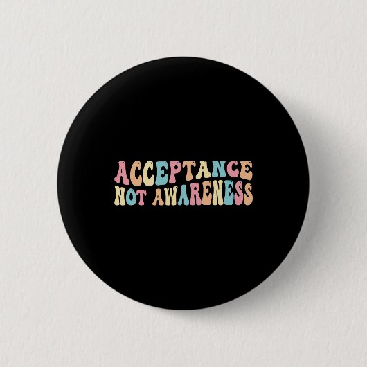 Akzeptanz Autismus Neurovielfalt Neurodivergent Button (Vorderseite)
