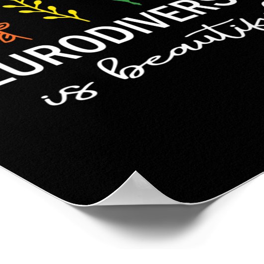 Akzeptanz der Autismus-Bewusstsein Neurovielfalt i Poster (Ecke)