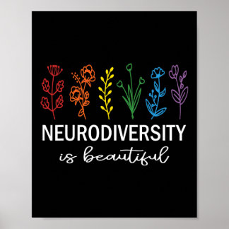 Akzeptanz der Autismus-Bewusstsein Neurovielfalt i Poster