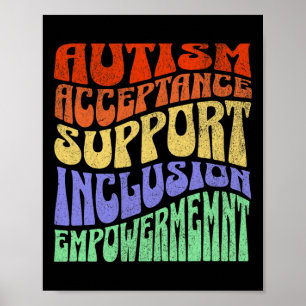 Akzeptanz der Autismus-Inklusion Unterstützung Emp Poster