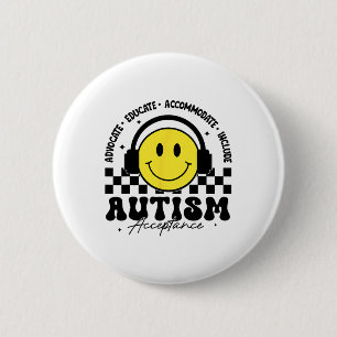 Akzeptanz der Autismus-Sensibilisierung Spezielle Button