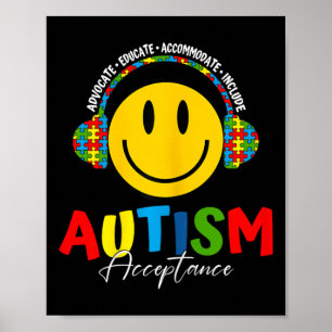 Akzeptanz der Autismus-Sensibilisierung Spezielle Poster