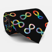 Akzeptanz der Autistischen Stolz Neurovielfalt Krawatte (Gerollt)