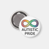 Akzeptanz der Autistischen Stolz Neurovielfalt Magnet (Vorderseite/Rückseite)