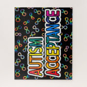 Akzeptanz der Autistischen Stolz Neurovielfalt Puzzle (Vertikal)