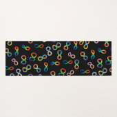 Akzeptanz der Autistischen Stolz Neurovielfalt Yogamatte (Rückseite (Horizontal))