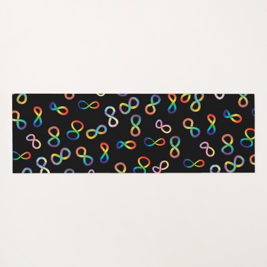 Akzeptanz der Autistischen Stolz Neurovielfalt Yogamatte (Rückseite (Horizontal))