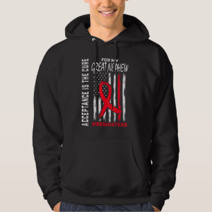 Akzeptanz ersetzt Rot statt Autismus Großer Nep Hoodie