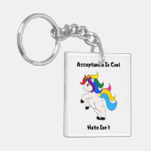 Akzeptanz ist cool schlüsselanhänger (Vorderseite links)