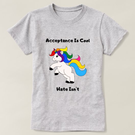 Akzeptanz ist cool T-Shirt (Design vorne)