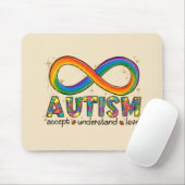 Akzeptanz, Liebe, Verständnis von Autismus Mousepad (Mit Mouse)