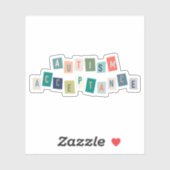 Akzeptanz von Autismus Aufkleber (Blatt)