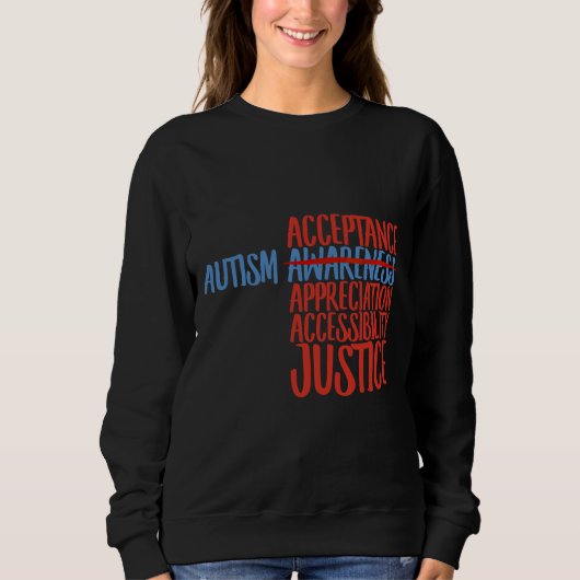 Akzeptanz von Autismus Sweatshirt (Vorderseite)