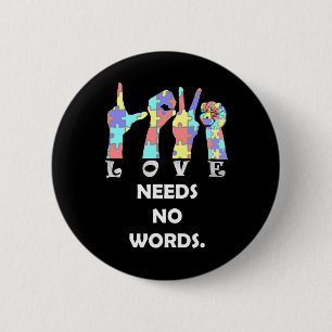 Akzeptanz Zitat Asl Liebe braucht keine Worte Button