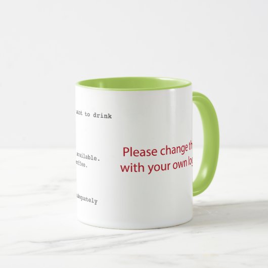 Akzeptanzkriterien für Agile Benutzergeschichte Ta Tasse (VorderseiteRechts)