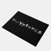 Akzeptanzsymbole dunkle Türmatte (Schrägansicht)
